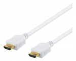 DELTACO High-Speed HDMI-kabel, 10m, Ethernet, 4K UHD, vit