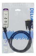 DELTACO HDMI till DVI-kabel, 1m, Full HD, svart