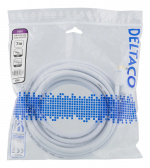 DELTACO HDMI till DVI-kabel, 7m, Full HD, vit
