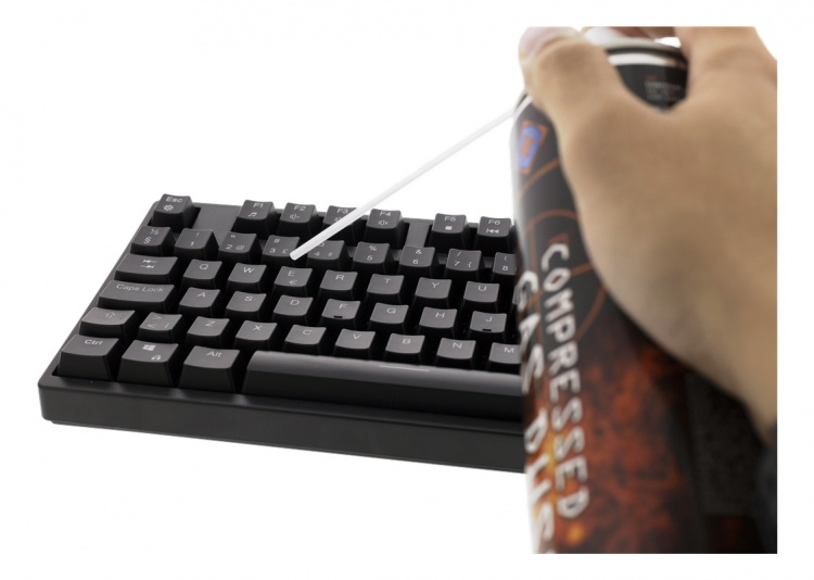 DELTACO GAMING tryckluft på burk, 600ml, flexiblet munstycke, svart DELTACO GAMING tryckluft på burk, 600ml, flexiblet munstycke, svart