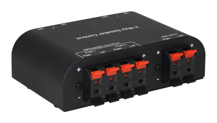 2-Vägs högtalarswitch med klämmor