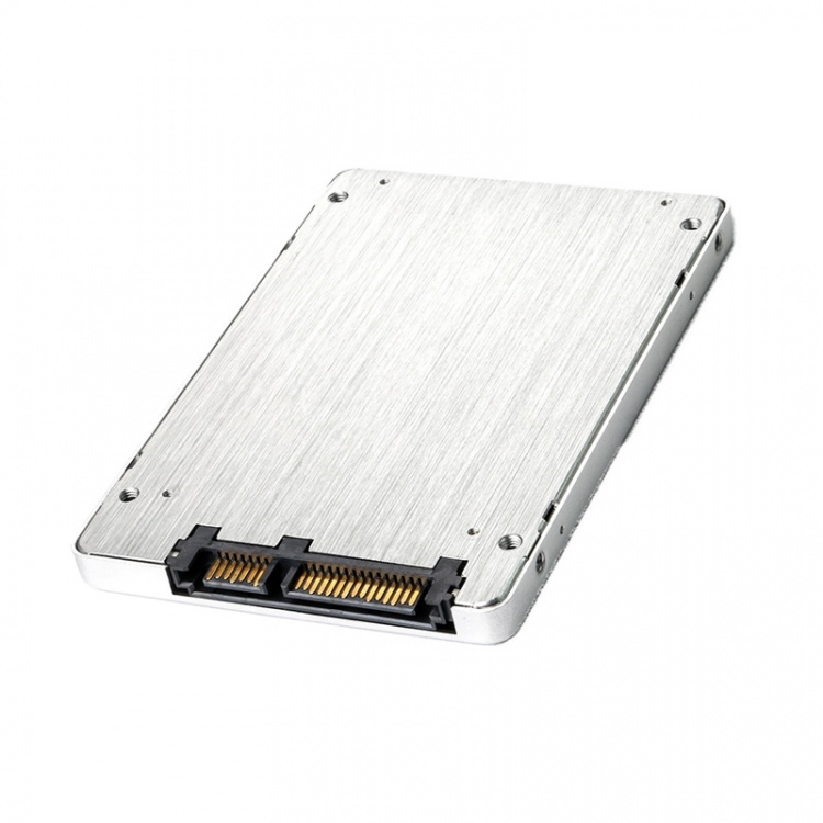 M.2 SSD till SATA adapter, SATA 6 Gbps, aluminium, silver