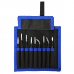 Pincettsats, 9 delar, ESD, svart Pincettsats, 9 delar, ESD, svart