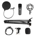 MAONO USB Podcasting Microphone Kit, mikrofon, arm med fäste, filter