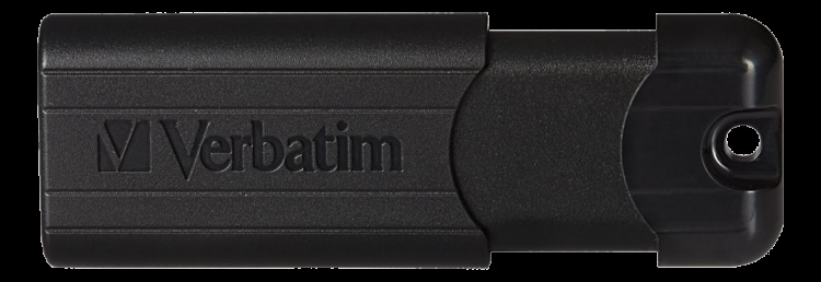 Verbatim PinStripe USB-minne, 32 GB, USB 3.0, utdragbar kontakt, svart