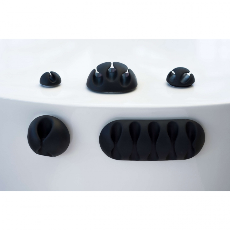 Desire2 Kabelclips Tidy 10pack Svart 4x1 kabel, 2x2 kablar, 2x3 kablar, 2x4 kablar Desire2 Kabelclips Tidy 10pack Svart 4x1 kabel, 2x2 kablar, 2x3 kablar, 2x4 kablar