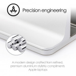 Desire2 Bordsställ för Mac/Ultrabooks Justerbar Aluminium Silver