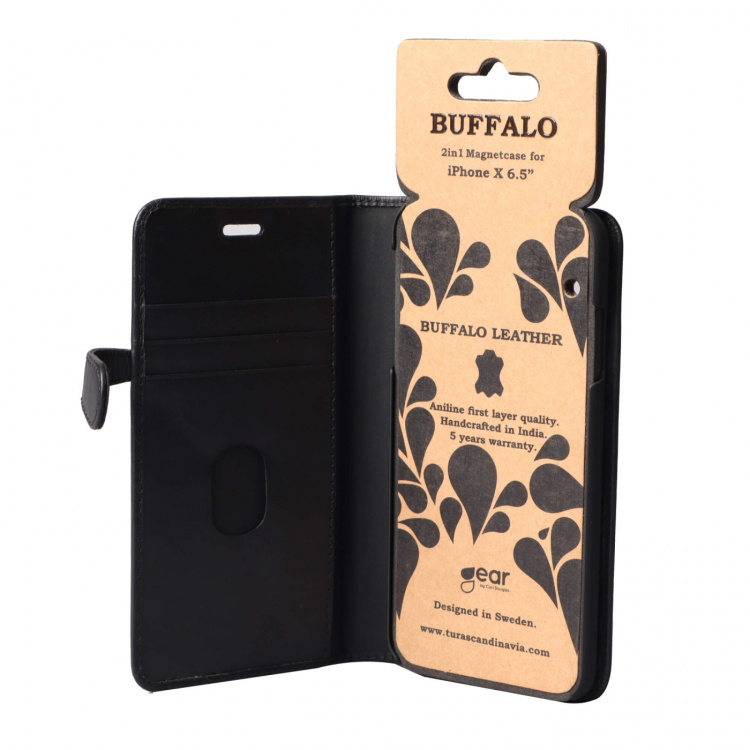 Buffalo Mobilfodral 3 Kortfack Svart - iPhone XS Max Buffalo Mobilfodral 3 Kortfack Svart - iPhone XS Max