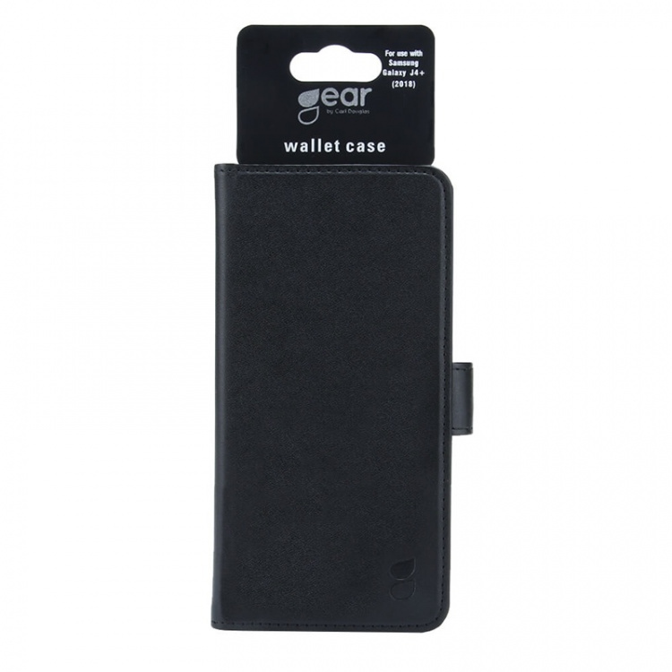 Gear Plånboksväska Svart Samsung Galaxy J4 Plus 2018 Gear Plånboksväska Svart Samsung Galaxy J4 Plus 2018
