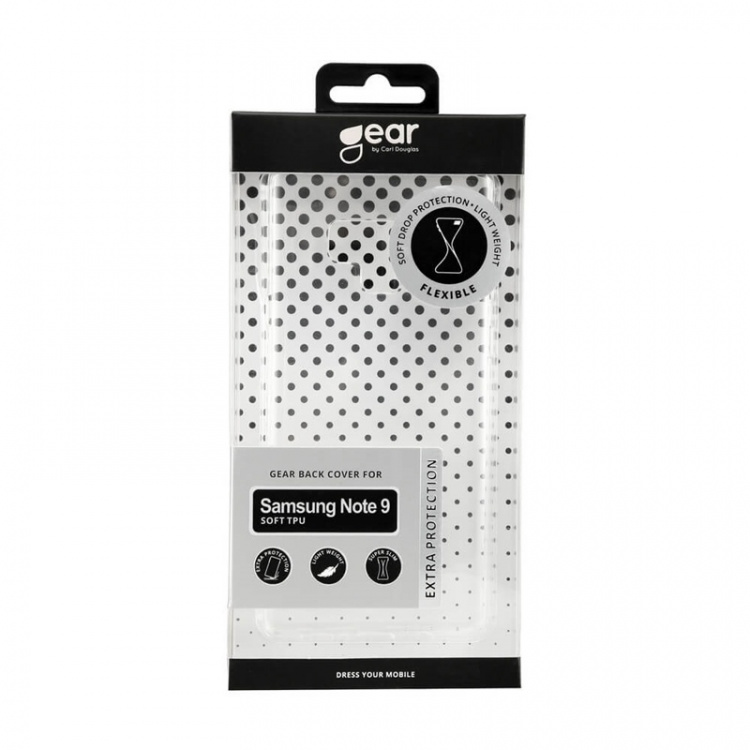 Gear Mobilskal TPU Transparent - Samsung Note 9