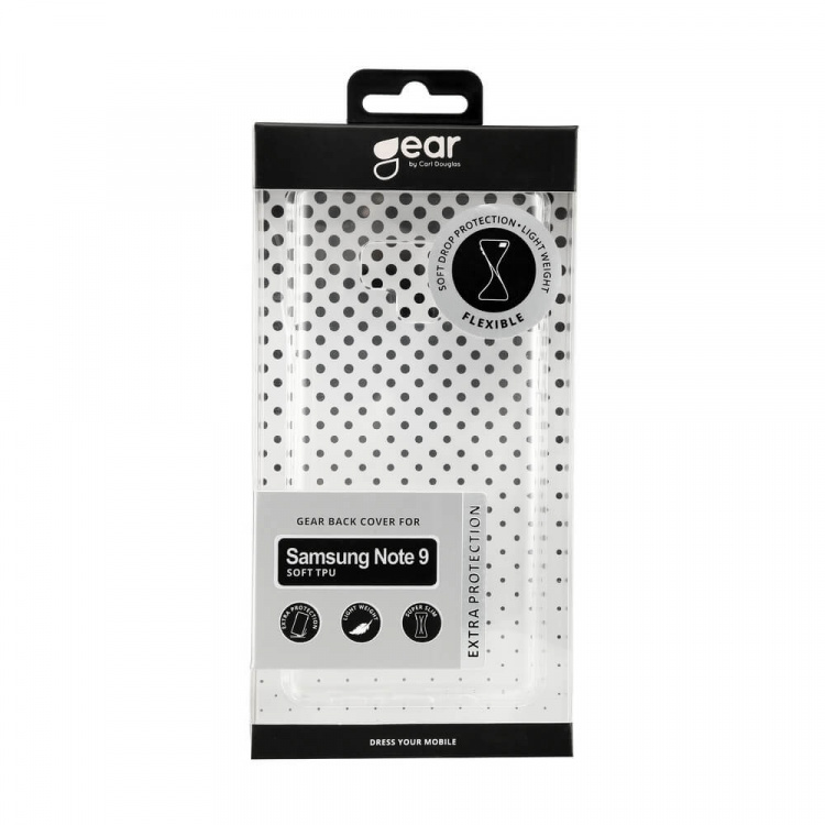 Gear Mobilskal TPU Transparent - Samsung Note 9