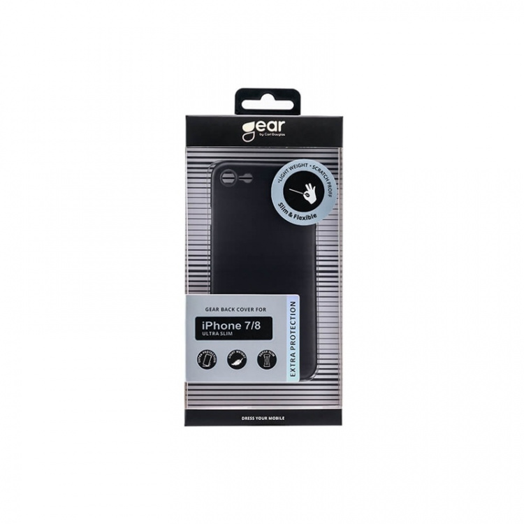 Gear Mobilskal Ultraslim Svart - iPhone 7/8/SE