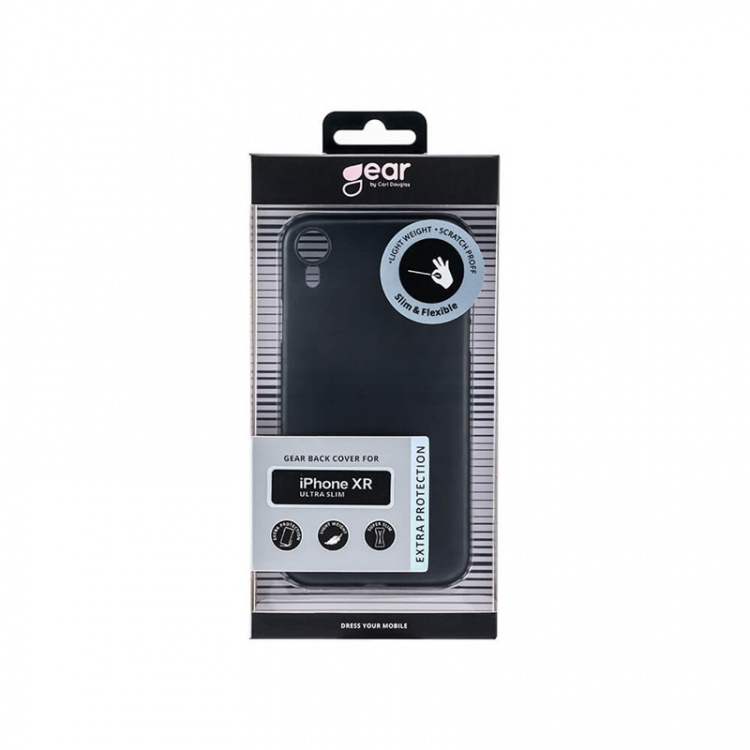 Gear Mobilskal Ultraslim Svart - iPhone XR