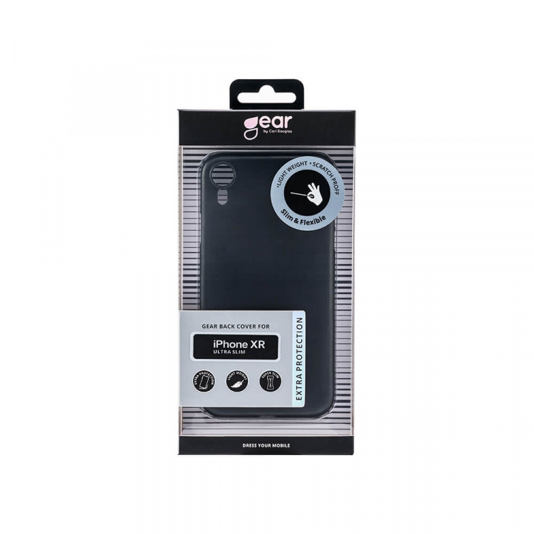 Gear Mobilskal Ultraslim Svart - iPhone XR