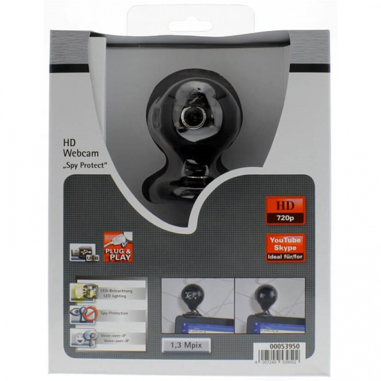 Hama Webcam HD Spy Protection 16:9 Svart Hama Webcam HD Spy Protection 16:9 Svart