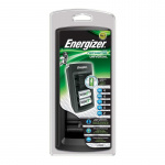 Energizer NiMH Batteriladdare AA / AAA | 1.2 / 9 V DC | Underhållsladdning | Fransk / Typ C (CEE 7/16) | Batteritypsenergi: AA / AAA / C / D / E-Block | Svart