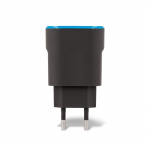 Forever Väggladdare TC-03 USB port + USB typ-C port - Svart