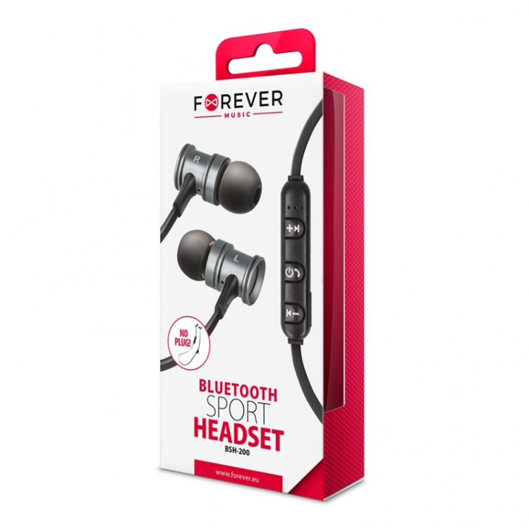Forever bluetooth headset BSH-200 silver