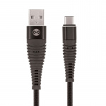 Forever Shark - USB typ-C kabel, svart Forever Shark - USB typ-C kabel, svart