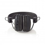 Nedis Trådlösa On-Ear hörlurar | Maximal batteritid: 15 timmar | Inbygd mikrofon | Tryck på Kontroll | Stöd för röststyrning | Volymkontroll | Svart