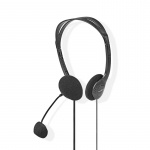 Nedis PC headset | On-Ear | Stereo | 2x 3.5 mm | Vikbara Mikrofon | Svart Nedis PC headset | On-Ear | Stereo | 2x 3.5 mm | Vikbara Mikrofon | Svart