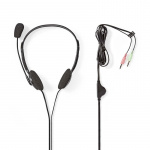 Nedis PC headset | On-Ear | Stereo | 2x 3.5 mm | Vikbara Mikrofon | Svart Nedis PC headset | On-Ear | Stereo | 2x 3.5 mm | Vikbara Mikrofon | Svart