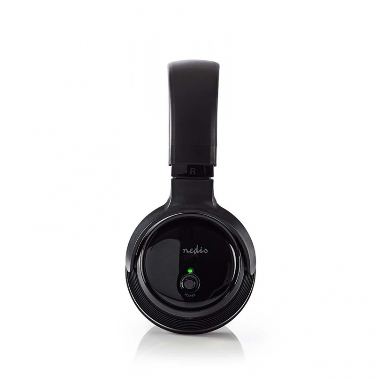 Nedis Trådlösa TV-hörlurar | RF | On-Ear | Maximal batteritid: 11 timmar | 100 m | Digitalt ljud | Batteri docka | Svart