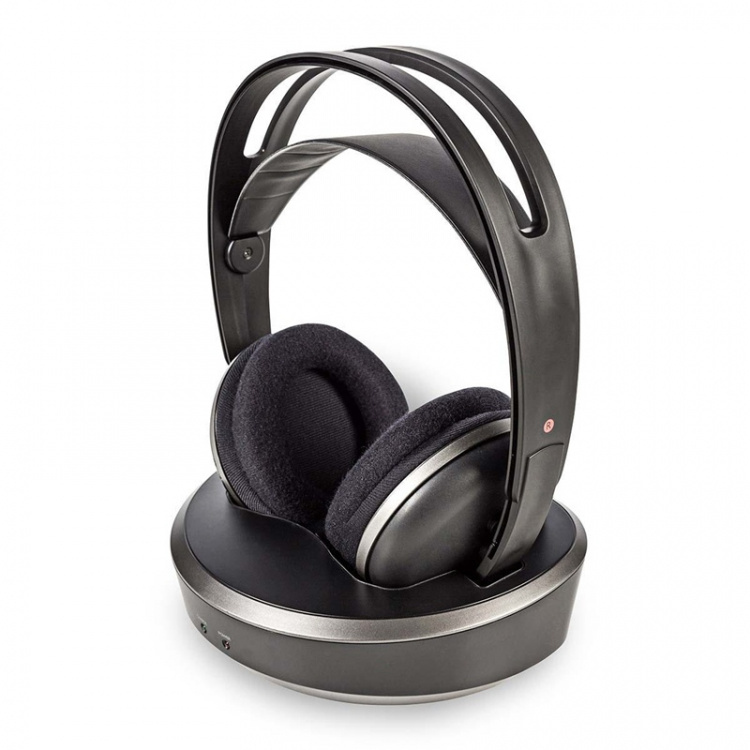 Nedis Trådlösa TV-hörlurar | RF, frequency 868 Mhz | Over-Ear | Maximal batteritid: 11 timmar | 100 m | Digitalt ljud | Batteri docka | Silver / Svart Nedis Trådlösa TV-hörlurar | RF, frequency 868 Mhz | Over-Ear | Maximal batteritid: 11 timmar | 100 m | Digitalt ljud | Batteri docka | Silver / Svart