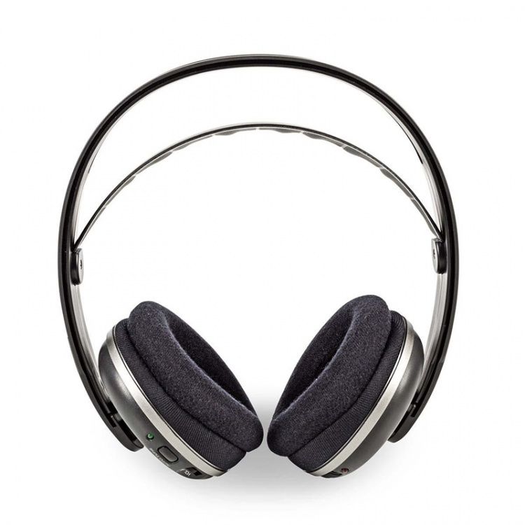 Nedis Trådlösa TV-hörlurar | RF, frequency 868 Mhz | Over-Ear | Maximal batteritid: 11 timmar | 100 m | Digitalt ljud | Batteri docka | Silver / Svart Nedis Trådlösa TV-hörlurar | RF, frequency 868 Mhz | Over-Ear | Maximal batteritid: 11 timmar | 100 m | Digitalt ljud | Batteri docka | Silver / Svart