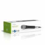 Nedis Trådad Mikrofon | Kardioid | Avtagbar kabel | 5.00 m | 50 Hz - 15 kHz | 600 Ohm | -72 dB | På / av-knapp | Resväska ingår | Metall | Grå / Svart Nedis Trådad Mikrofon | Kardioid | Avtagbar kabel | 5.00 m | 50 Hz - 15 kHz | 600 Ohm | -72 dB | På / av-knapp | Resväska ingår | Metall | Grå / Svart