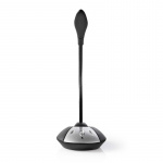 Nedis Mikrofon | Används för: Dator / Skrivbord | Trådbundet | USB-A Male | På / av-knapp | Hörlursuttag