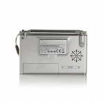 Nedis Världs radio | Portabel design | AM / FM / SW | Batteridriven / Strömadapter | Digital | 1.5 W | Hörlursuttag | Väckarklocka | Sov timer | Grå