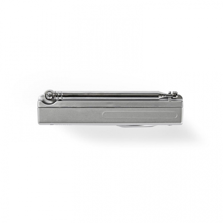 Nedis Världs radio | Portabel design | AM / FM / SW | Batteridriven / Strömadapter | Digital | 1.5 W | Hörlursuttag | Väckarklocka | Sov timer | Grå