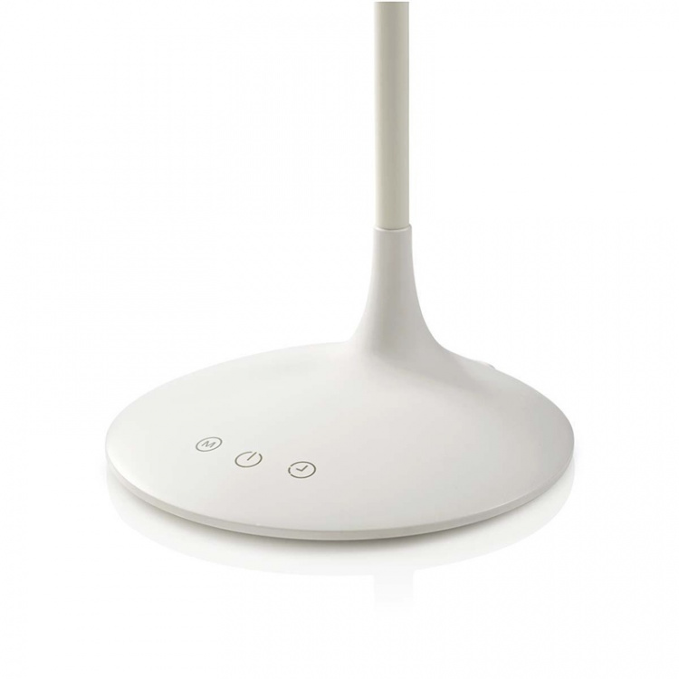 Nedis LED Bordslampa | Dimbar | 250 lm | Uppladdningsbara | Peka på funktion | Vit