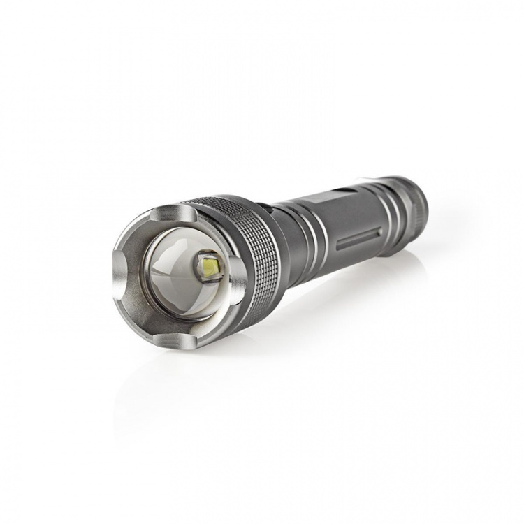 Nedis LED ficklampa | Batteridriven | 4.5 V DC | 10 W | 3x C/LR14 | Angivet ljusflöde: 500 lm | Belysningsräckvidd: 250 m | Strålvinkel: 9.5 ° Nedis LED ficklampa | Batteridriven | 4.5 V DC | 10 W | 3x C/LR14 | Angivet ljusflöde: 500 lm | Belysningsräckvidd: 250 m | Strålvinkel: 9.5 °