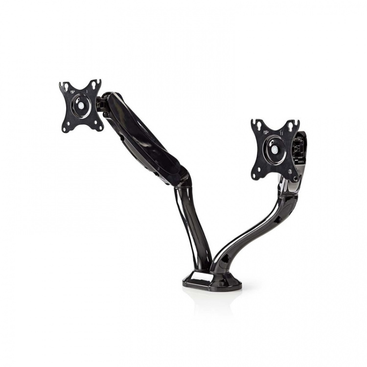 Skärmfäste för skrivbord | Arm för dubbla skärmar | Fullständigt justerbar | 10-