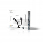 Skärmfäste för skrivbord | Arm för dubbla skärmar | Fullständigt justerbar | 10-