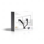 Skärmfäste för skrivbord | Arm för dubbla skärmar | Fullständigt justerbar | 10-