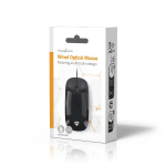 Nedis Mus | Trådbundet | 1000 dpi | Antal knappar: 3 | Höger- och vänsterhänt Nedis Mus | Trådbundet | 1000 dpi | Antal knappar: 3 | Höger- och vänsterhänt