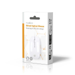 Nedis Mus | Trådbundet | 1000 dpi | Antal knappar: 3 | Höger- och vänsterhänt Nedis Mus | Trådbundet | 1000 dpi | Antal knappar: 3 | Höger- och vänsterhänt