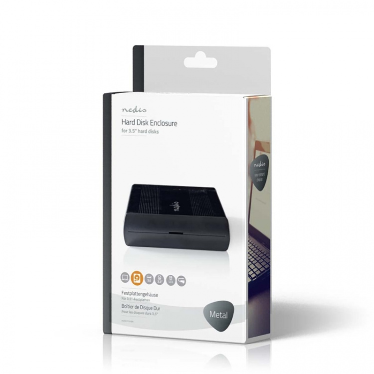 Hårddiskhölje | 3.5 tum | SATA II-anslutning | USB 3.0 | 5 Gbit/s