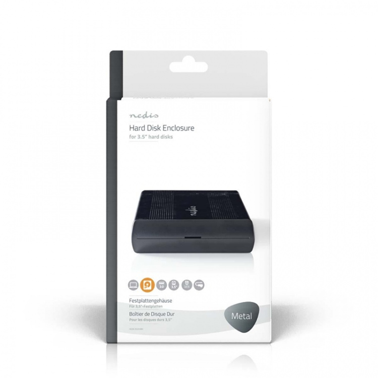 Hårddiskhölje | 3.5 tum | SATA II-anslutning | USB 3.0 | 5 Gbit/s