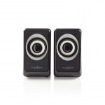 Nedis PC-högtalare | 2.0 | 18 W | 3.5 mm Hane | USB ström | Volymkontroll | Anslutningsutgång