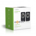 Nedis PC-högtalare | 2.0 | 18 W | 3.5 mm Hane | USB ström | Volymkontroll | Anslutningsutgång