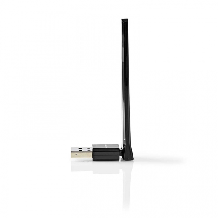 Nedis Nätverks dongle | Wi-Fi | AC600 | 2.4/5 GHz (Dual Band) | USB2.0 | Wi-Fi hastighet total: 600 Mbps | Windows 10 / Windows 7 / Windows 8