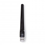 Nedis Nätverks dongle | Wi-Fi | AC600 | 2.4/5 GHz (Dual Band) | USB2.0 | Wi-Fi hastighet total: 600 Mbps | Windows 10 / Windows 7 / Windows 8