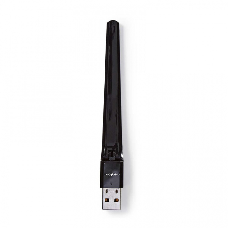 Nedis Nätverks dongle | Wi-Fi | AC600 | 2.4/5 GHz (Dual Band) | USB2.0 | Wi-Fi hastighet total: 600 Mbps | Windows 10 / Windows 7 / Windows 8