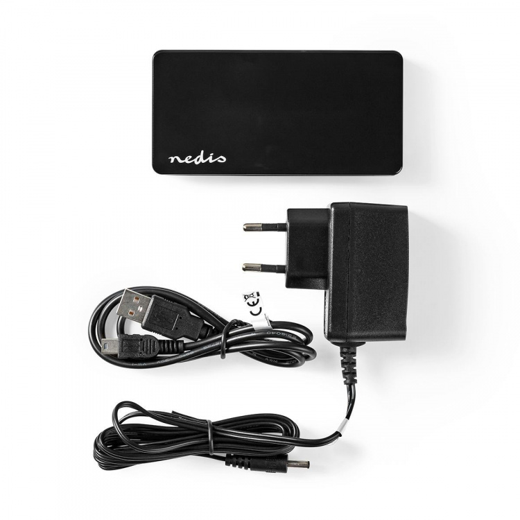 Nedis USB-hubb | USB-A Male | USB-A Female | 7-port port(s) | USB 2.0 | Strömadapter / USB ström | 7x USB Nedis USB-hubb | USB-A Male | USB-A Female | 7-port port(s) | USB 2.0 | Strömadapter / USB ström | 7x USB