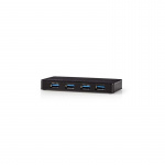 Nedis USB-hubb | USB-A Male | 4x USB A Female | 4-Port port(s) | USB 3.2 Gen 1 | Strömadapter / USB ström | 4x USB
