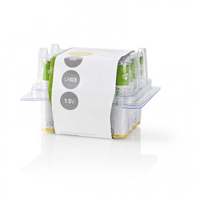 Nedis Alkaline Batteri AAA | 1.5 V DC | 20-Pack Nedis Alkaline Batteri AAA | 1.5 V DC | 20-Pack